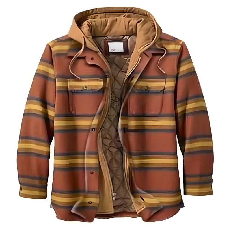 Mason - Stijlvolle Patchwork Flanellen Jas