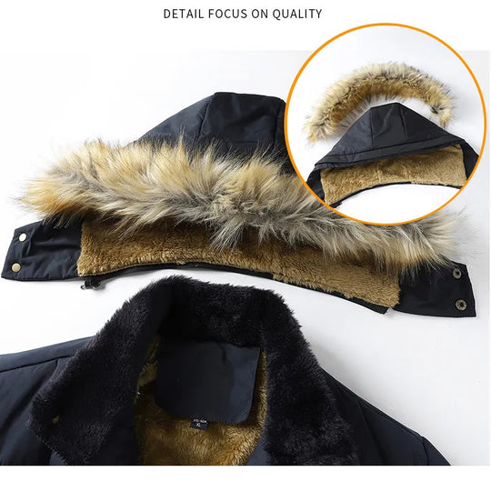Louis - Heren Parka Winter Gevoerd