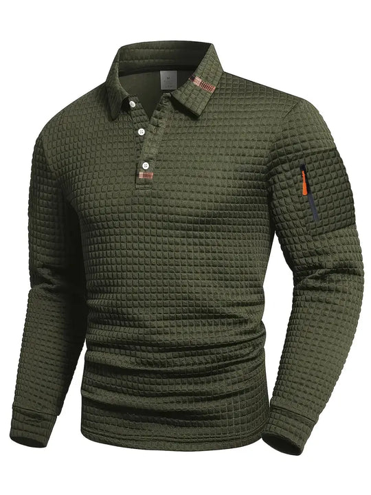 Lorenzo | Klassieke Gebreide Wafel Poloshirt