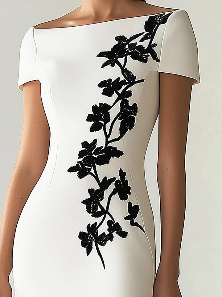 Marie - Elegante Kokerjurk met Split Dames