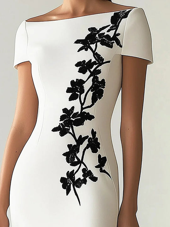 Marie - Elegante Kokerjurk met Split Dames