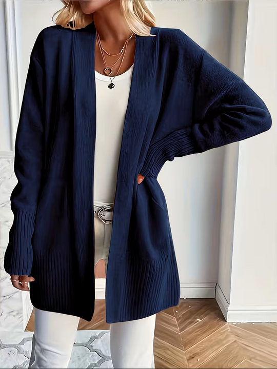 Ellen - Elegant Oversized Ribgebreid Vest