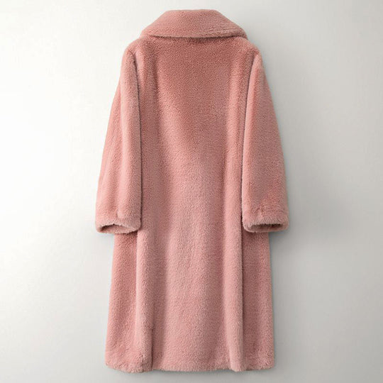 Joanne - Elegante Wollen Teddy Mantel Winterjas
