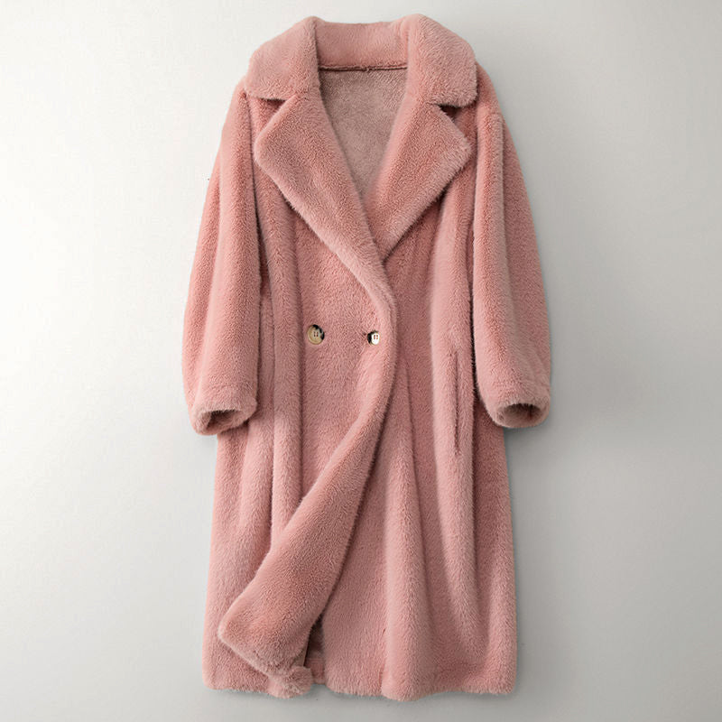 Joanne - Elegante Wollen Teddy Mantel Winterjas