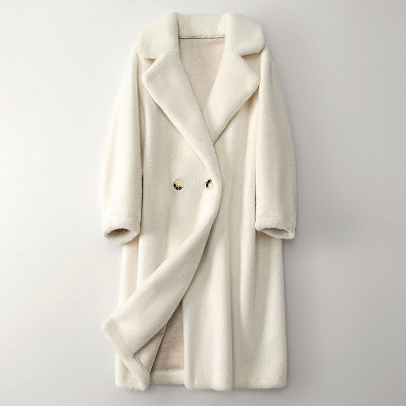 Joanne - Elegante Wollen Teddy Mantel Winterjas