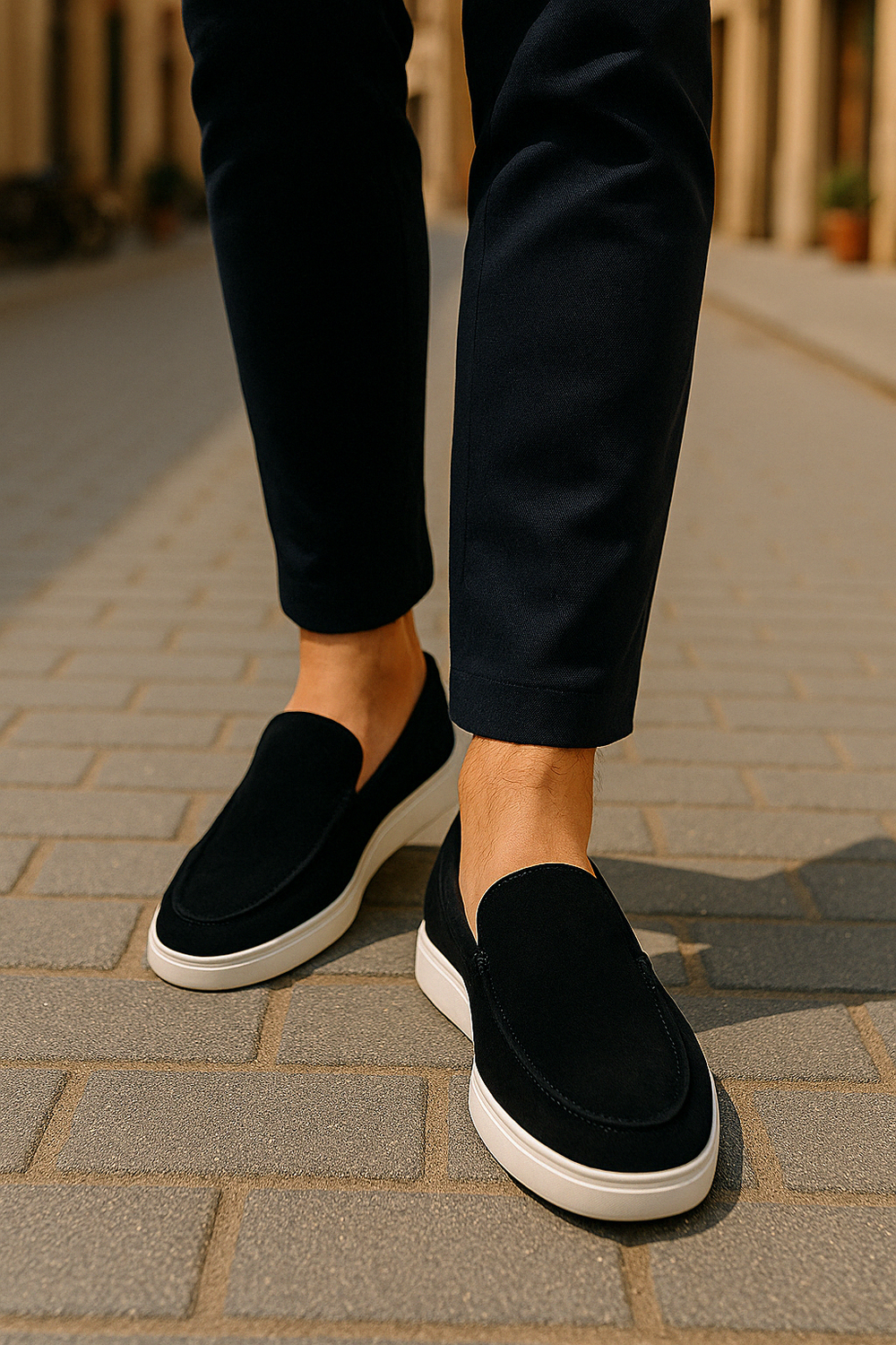 Hugo - Suède herenloafers