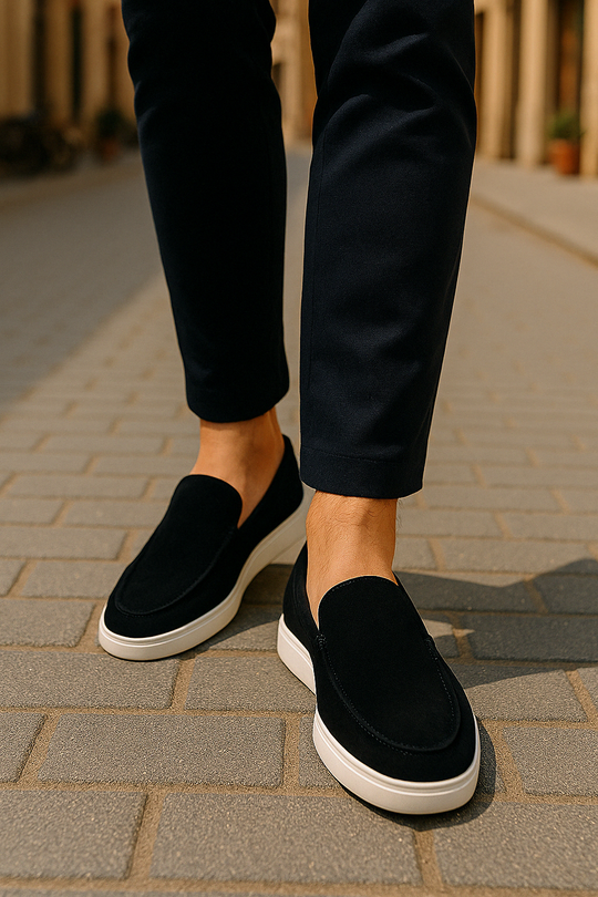 Hugo - Suède herenloafers