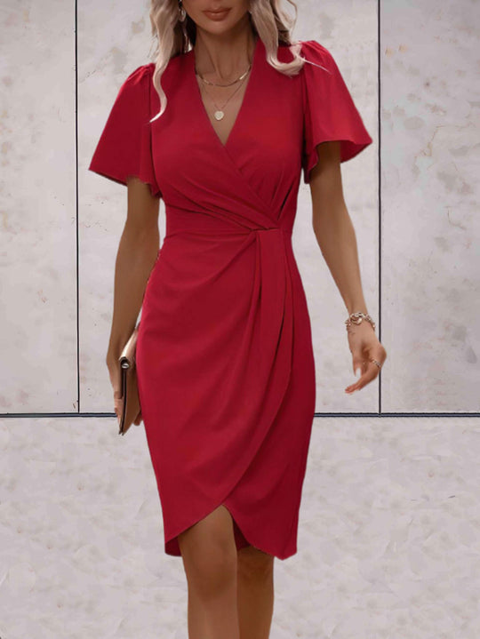 Marja - Elegante Midi Wikkeljurk