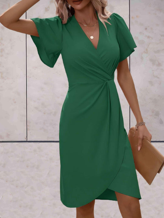 Marja - Elegante Midi Wikkeljurk