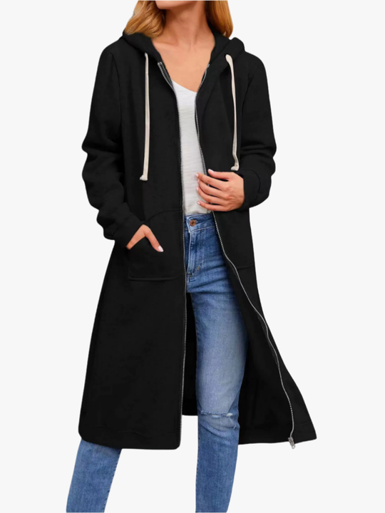 Rebecca - Stijlvol Lang Rits Vest