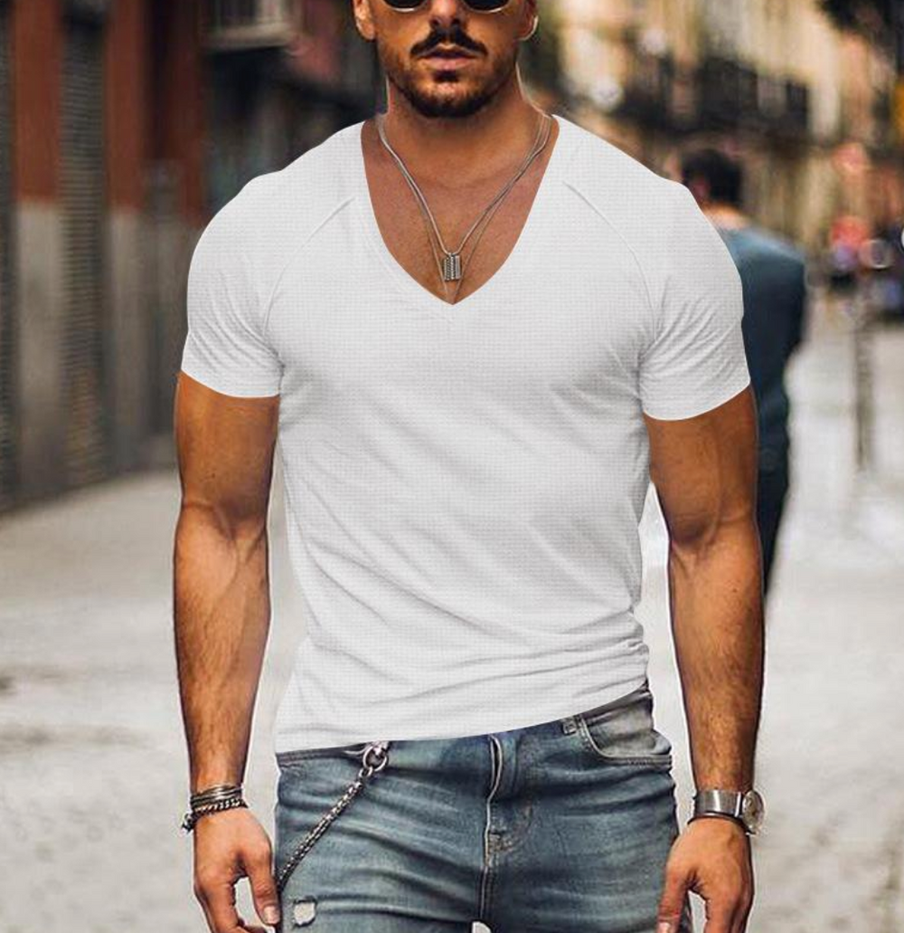 Cole - Casual Heren T-shirt met V-hals