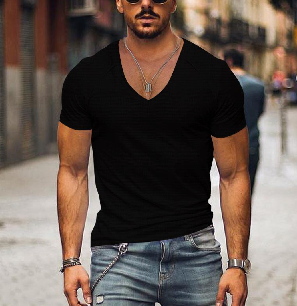 Cole - Casual Heren T-shirt met V-hals