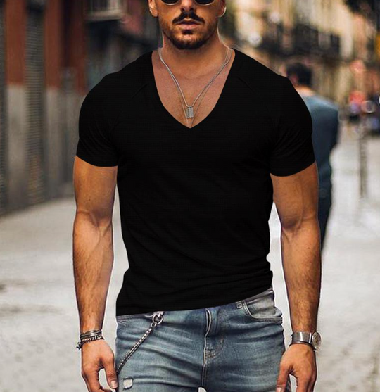 Cole - Casual Heren T-shirt met V-hals