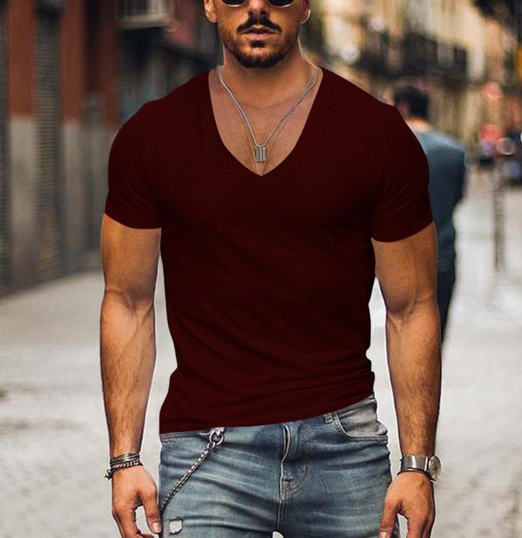 Cole - Casual Heren T-shirt met V-hals