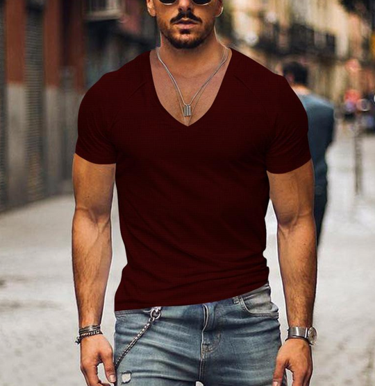 Cole - Casual Heren T-shirt met V-hals