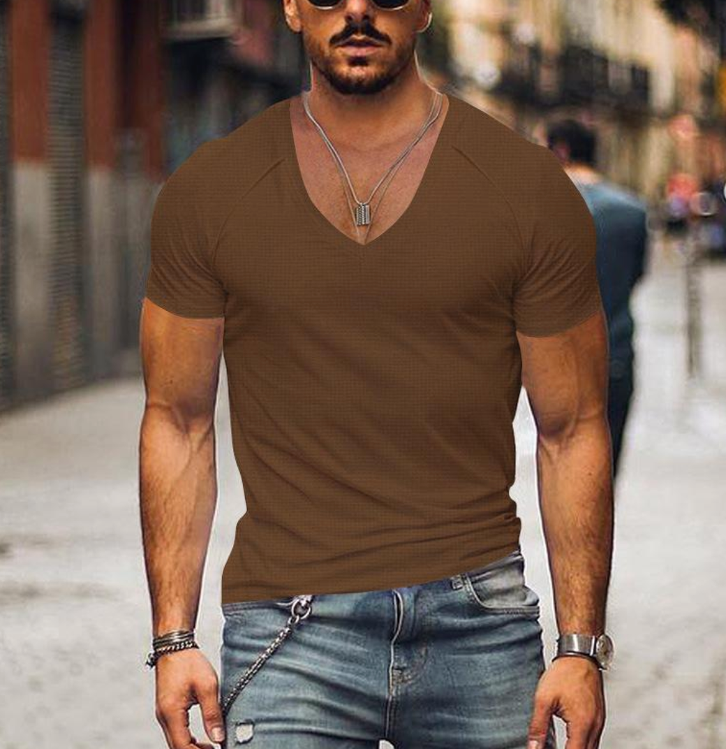 Cole - Casual Heren T-shirt met V-hals