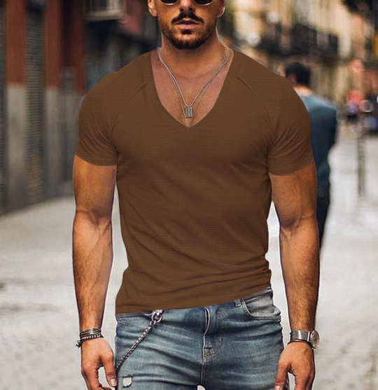 Cole - Casual Heren T-shirt met V-hals