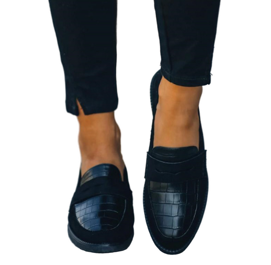 Dames Leren Loafers Comfortabel Chic