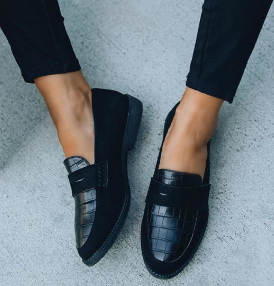 Dames Leren Loafers Comfortabel Chic