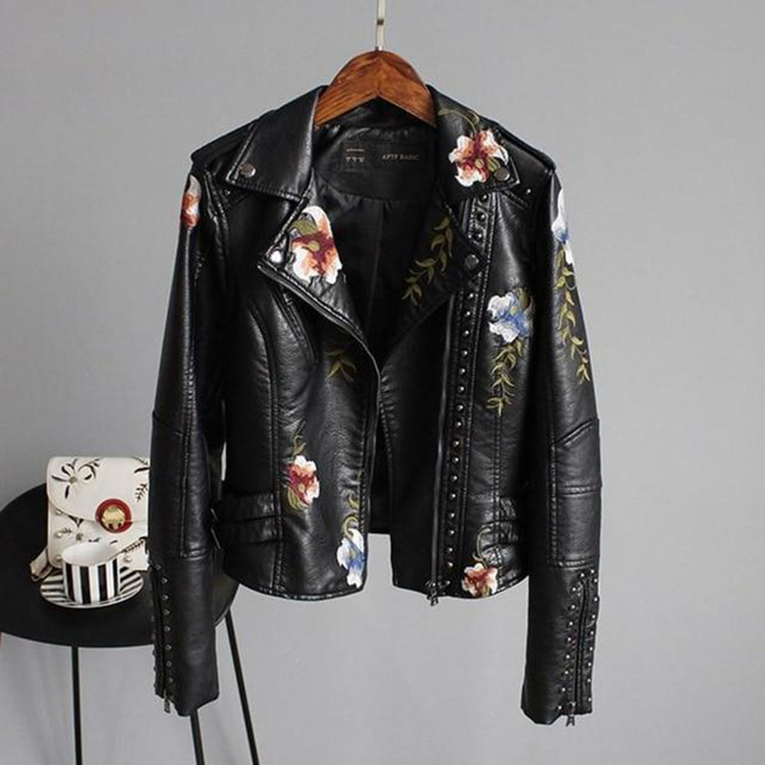 Emma - Leren jas dames herfst