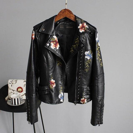 Emma - Leren jas dames herfst