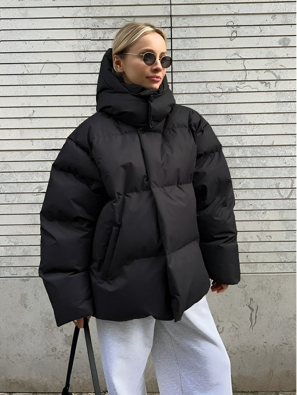 Anouk - Stijlvolle Oversized Gewatteerde Winterjas