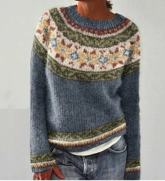 Martine - Stijlvolle Vintage Gebreide Trui