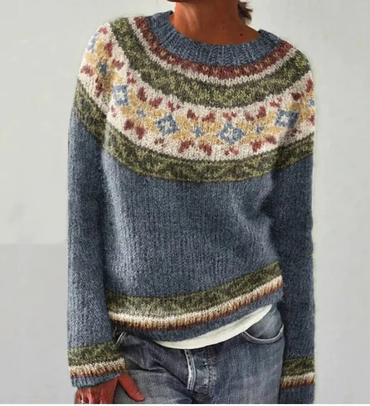 Martine - Stijlvolle Vintage Gebreide Trui