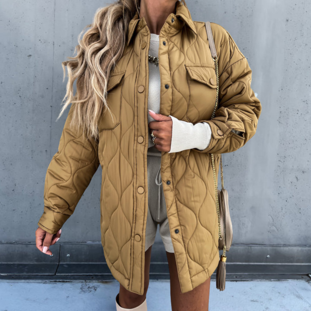 Ingrid - Stijlvolle Oversized Gewatteerde Jas