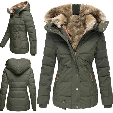 Sophie - Elegante Gevoerde Parka Winterjas