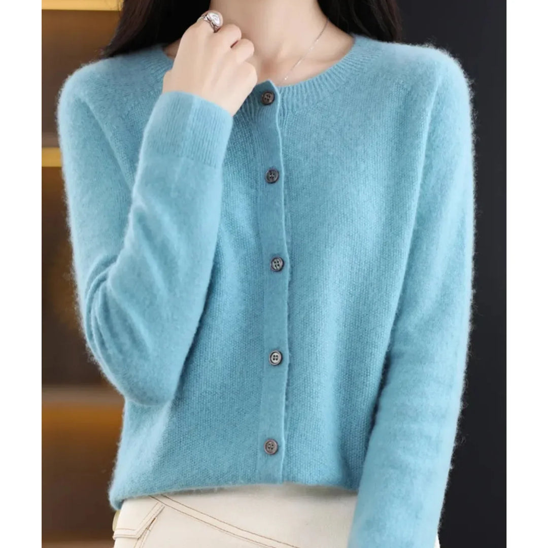 Esther - Elegant Wollen Knopen Vest