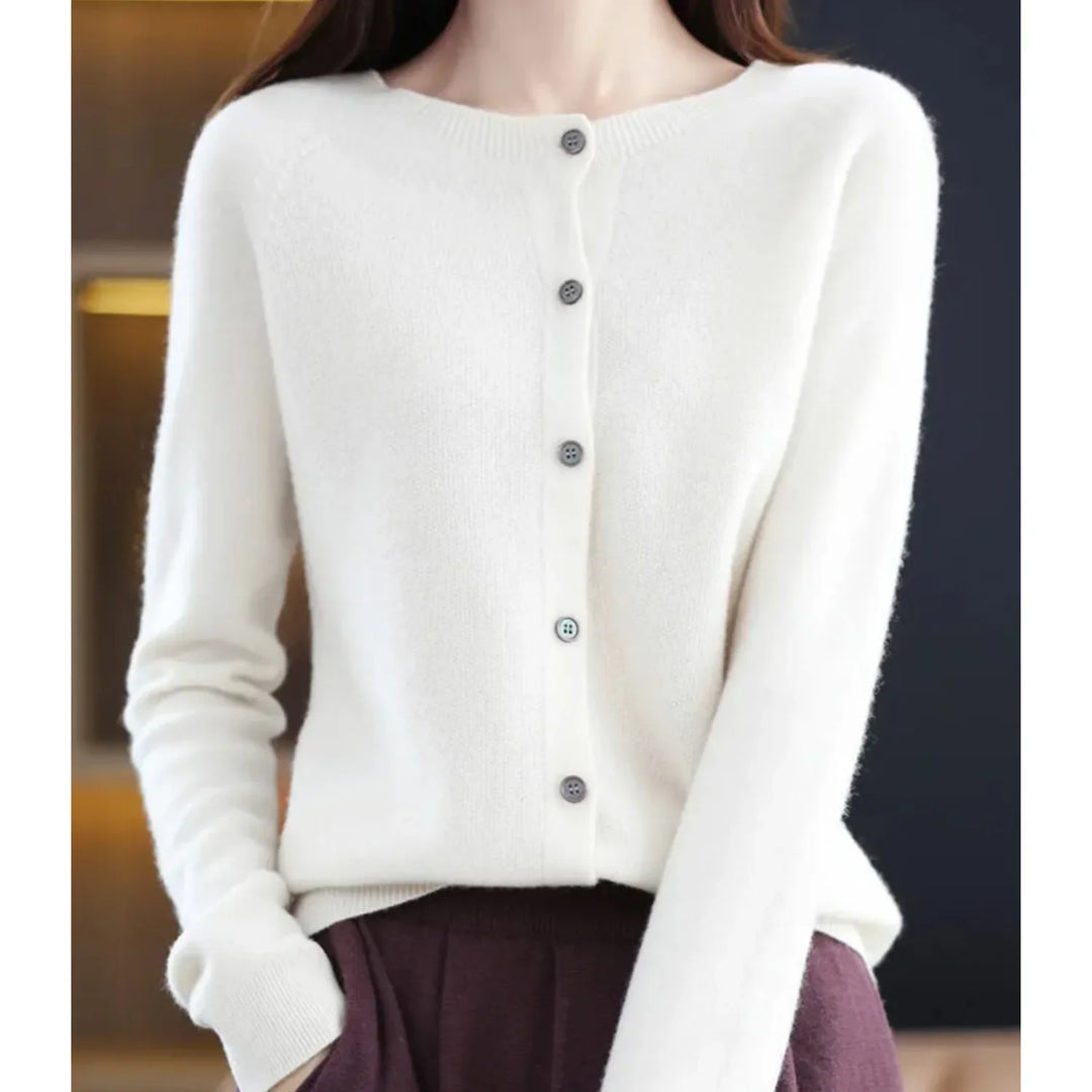 Esther - Elegant Wollen Knopen Vest