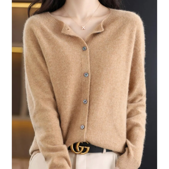 Esther - Elegant Wollen Knopen Vest
