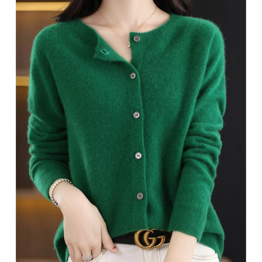 Esther - Elegant Wollen Knopen Vest