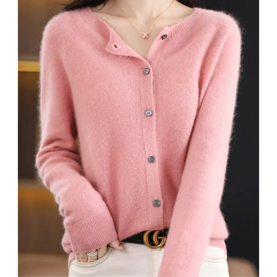 Esther - Elegant Wollen Knopen Vest