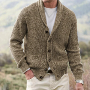 Stefano - Klassiek Grofgebreid Knopen Vest