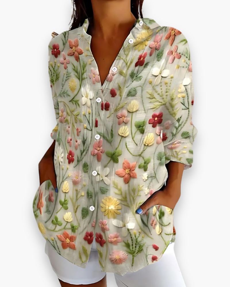Casual Blouse Met Print Voor Dames | Ideaal Voor Elke Dag