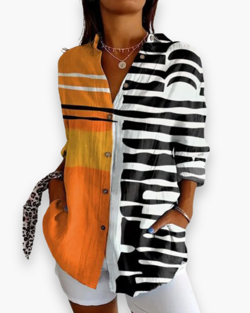 Casual Blouse Met Print Voor Dames | Ideaal Voor Elke Dag