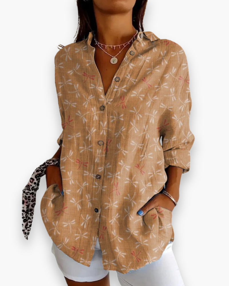 Casual Blouse Met Print Voor Dames | Ideaal Voor Elke Dag