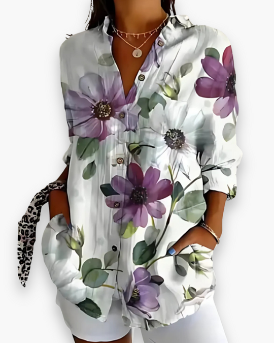 Casual Blouse Met Print Voor Dames | Ideaal Voor Elke Dag