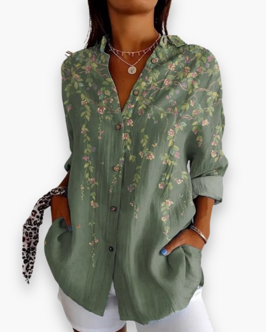 Casual Blouse Met Print Voor Dames | Ideaal Voor Elke Dag