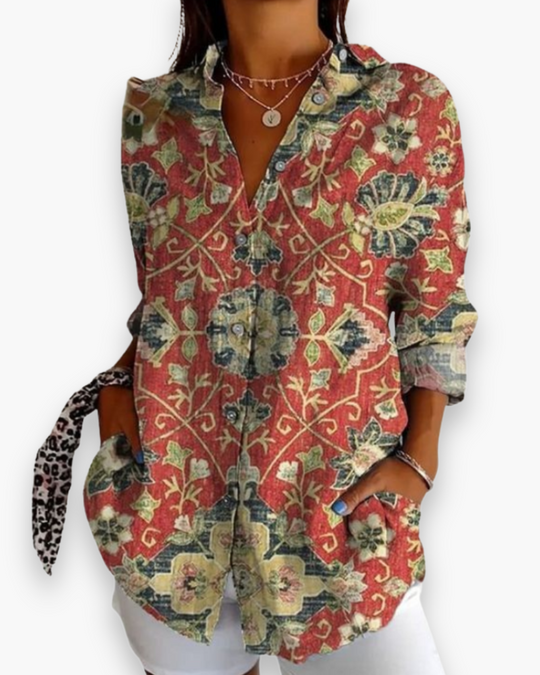 Casual Blouse Met Print Voor Dames | Ideaal Voor Elke Dag