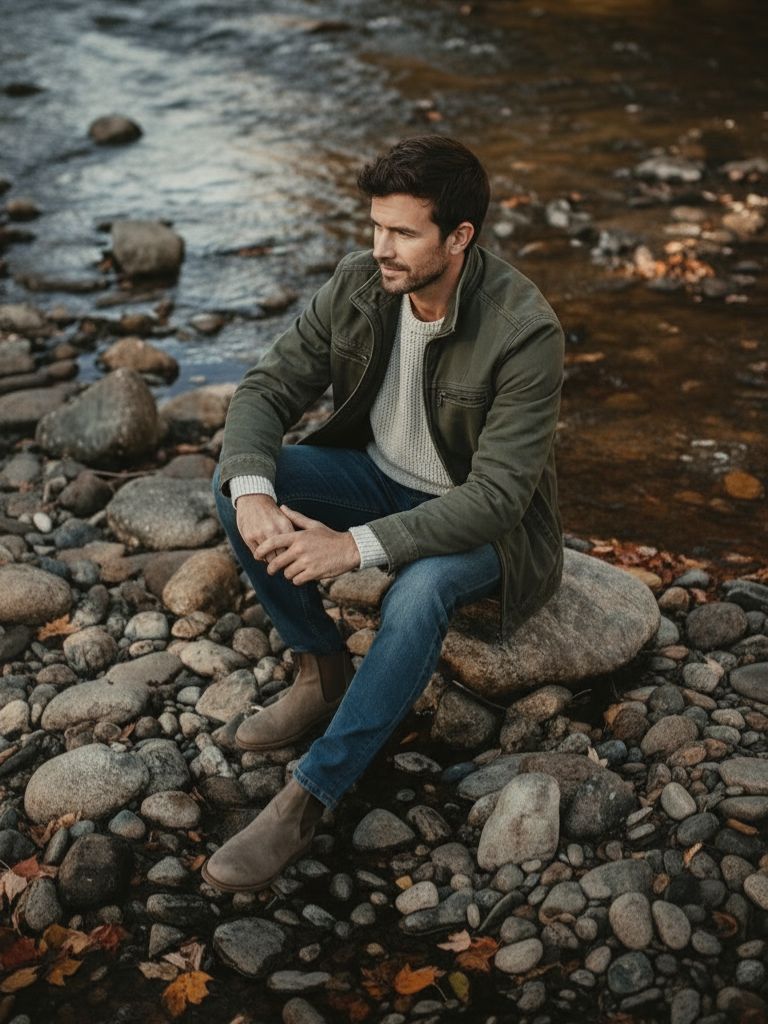 Sergio | Stijlvolle Vintage Katoenen Jas
