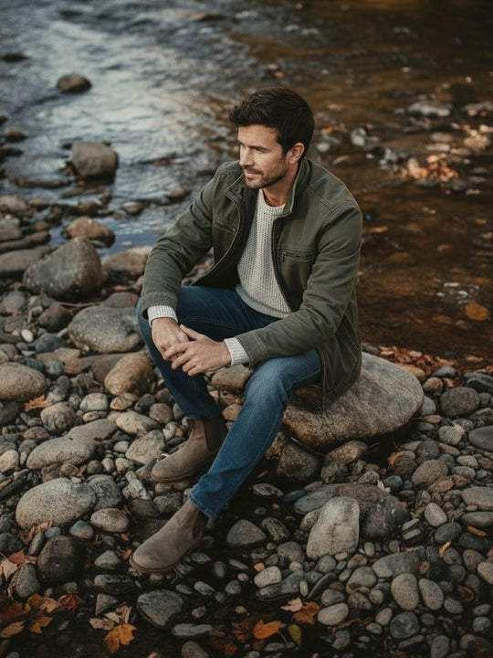 Sergio | Stijlvolle Vintage Katoenen Jas