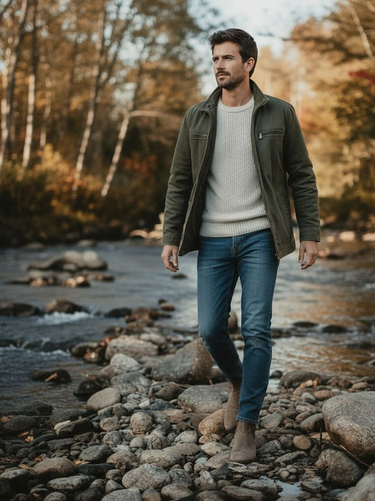 Sergio | Stijlvolle Vintage Katoenen Jas