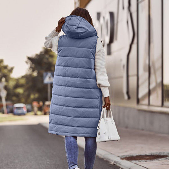 Lara - Bodywarmer dames lang