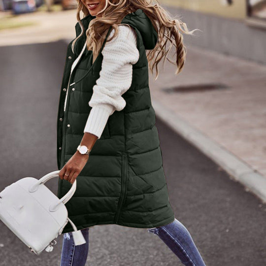 Lara - Bodywarmer dames lang