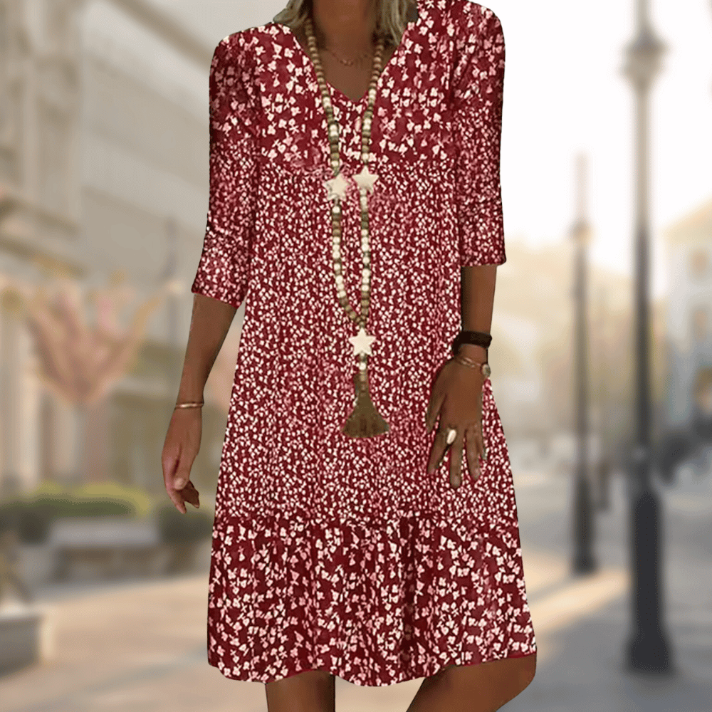 Boho Jurk Dames Met Bloemenprint - Sophie