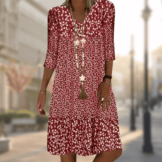 Boho Jurk Dames Met Bloemenprint - Sophie