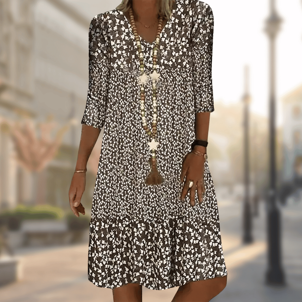 Boho Jurk Dames Met Bloemenprint - Sophie